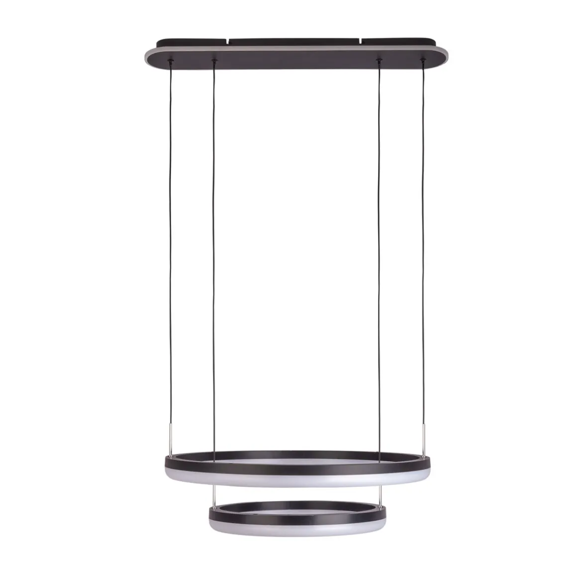näve LED-Pendelleuchte Circulo schwarz dimmbar