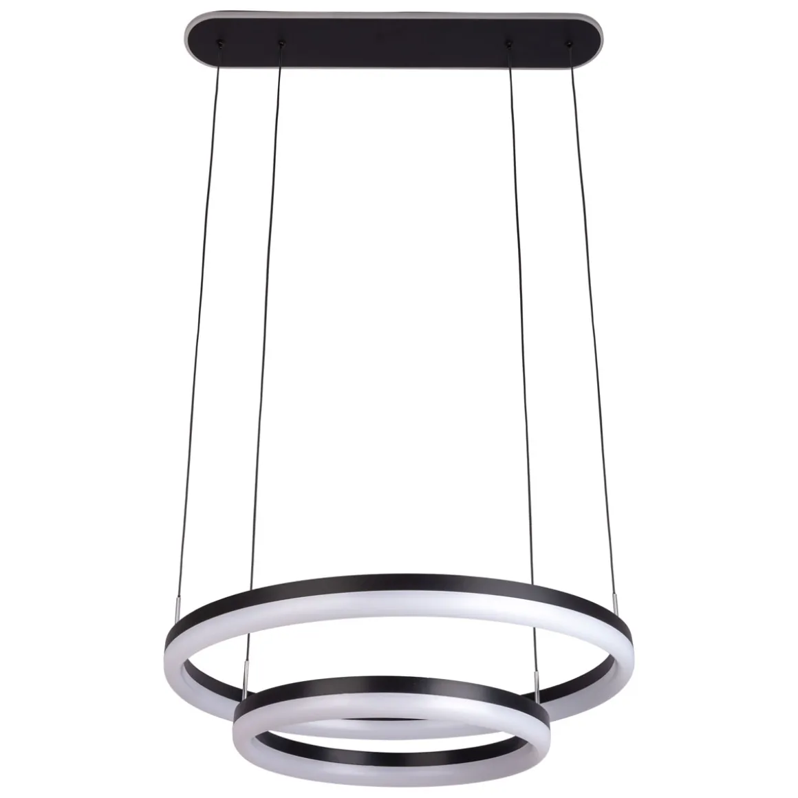 näve LED-Pendelleuchte Circulo schwarz dimmbar