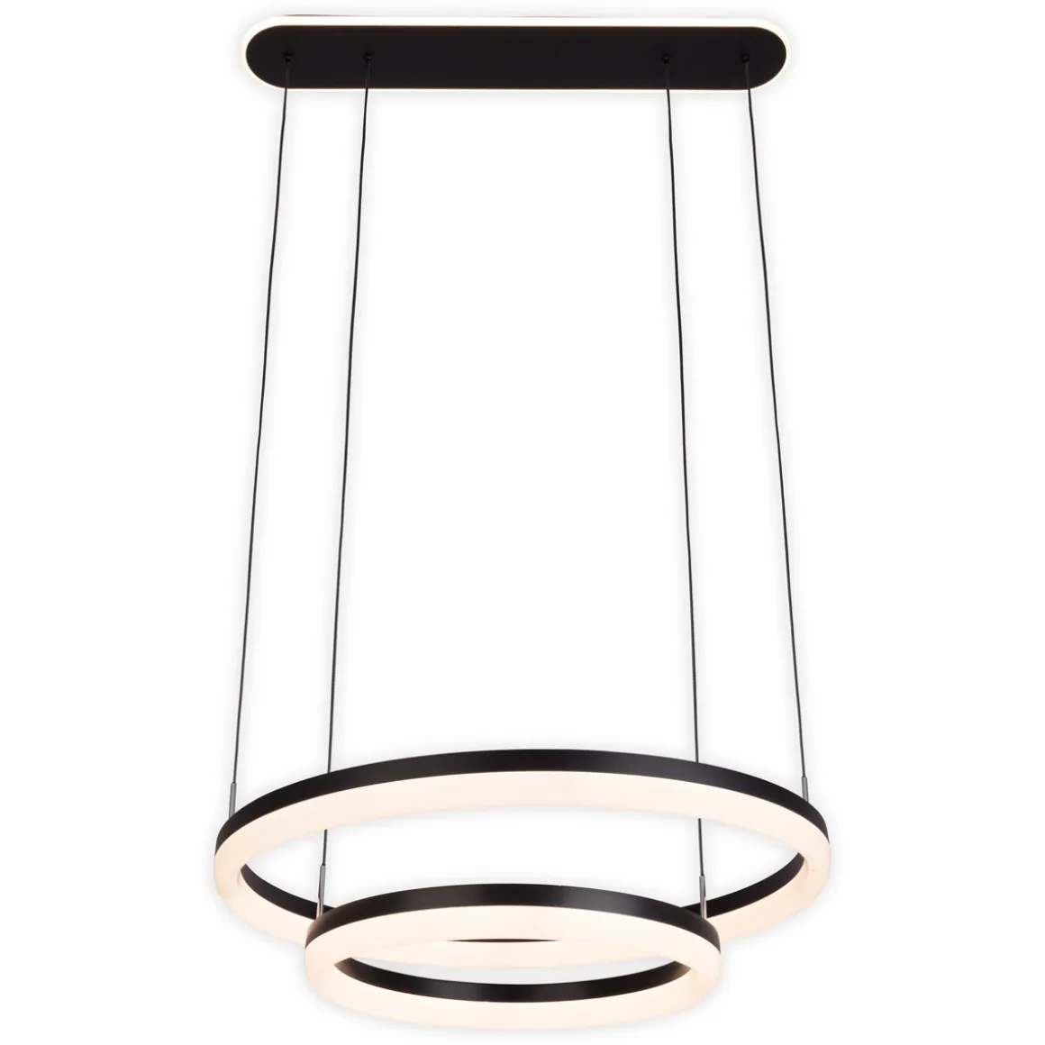näve LED-Pendelleuchte Circulo schwarz dimmbar