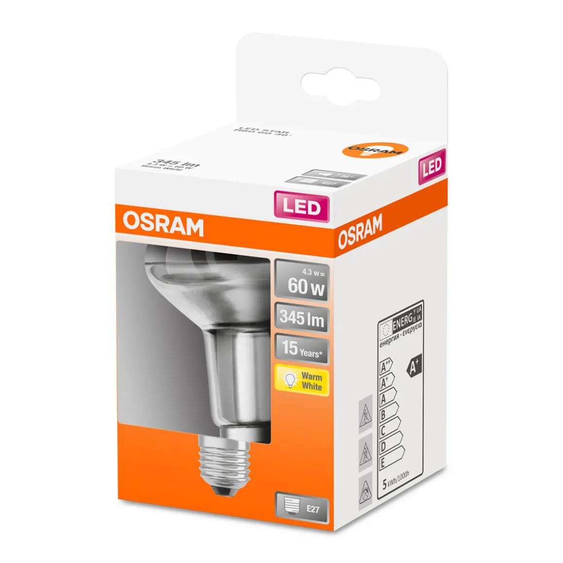 Osram LED-Reflektor E27 60W R80