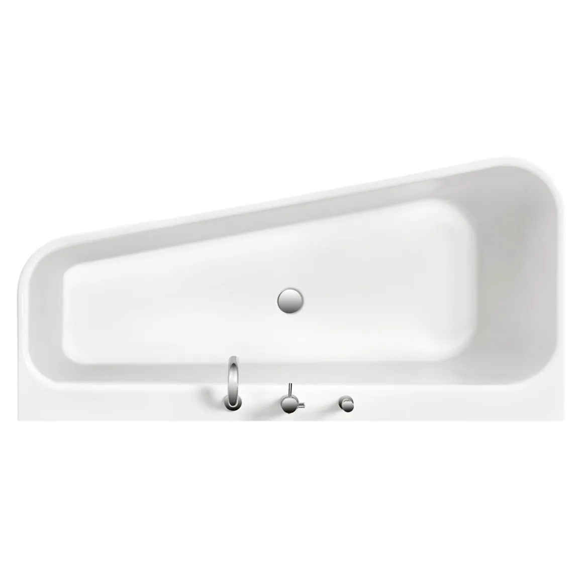 Ottofond Badewanne Pino 155 x 75 cm Ausführung rechts Wannenrandarmatur S3000