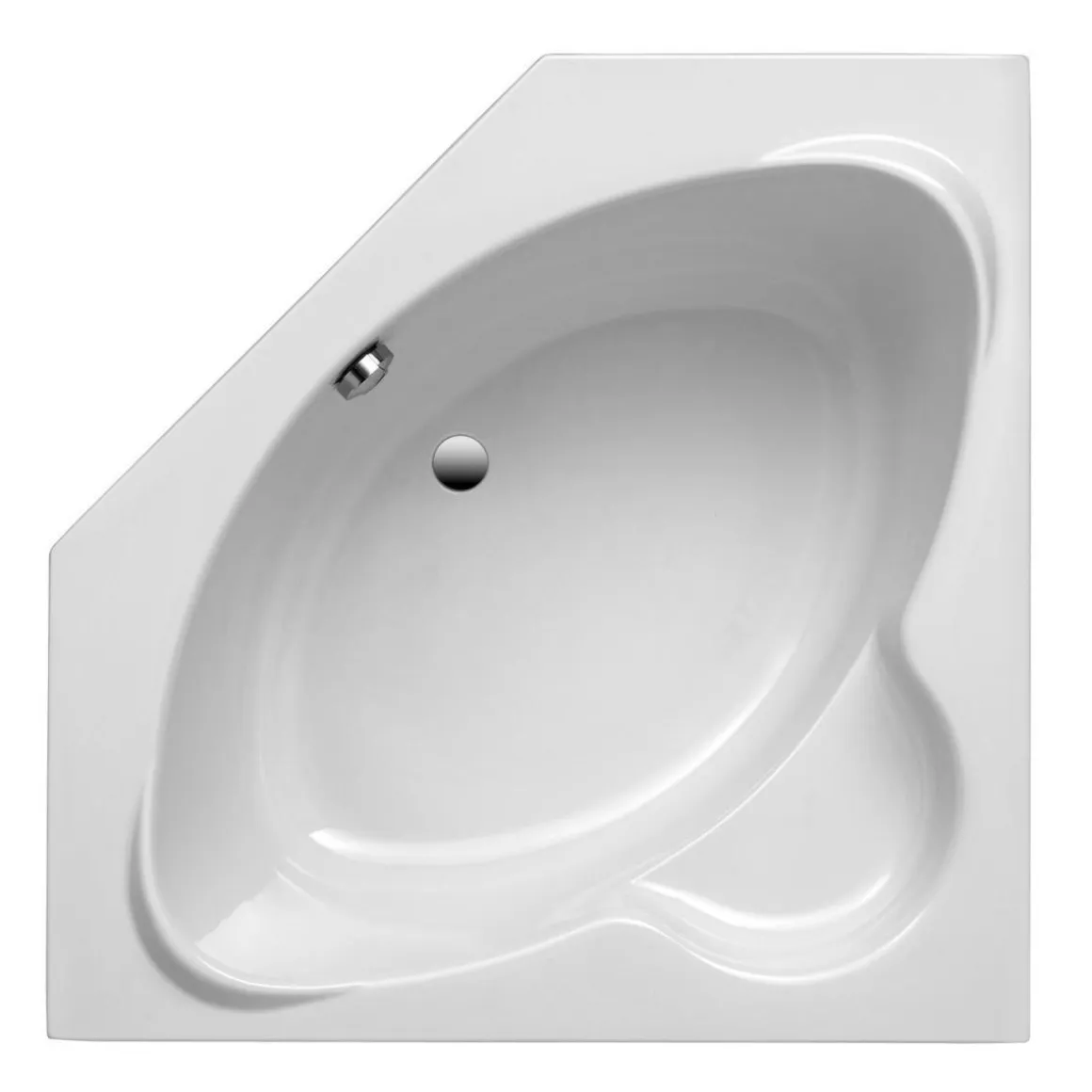 Ottofond Eckwanne Miami 125 cm weiß