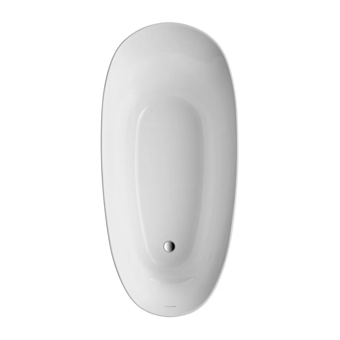Ottofond Freistehende Badewanne Aviva 180 x 85 cm bordeaux/weiß