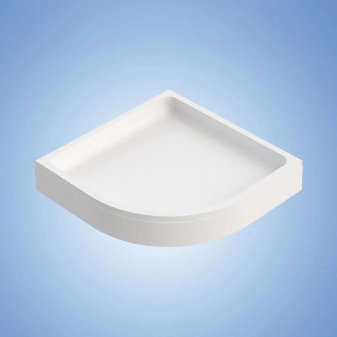 Ottofond Wannenträger Viertelkreis 90 x 90 cm Radius 550