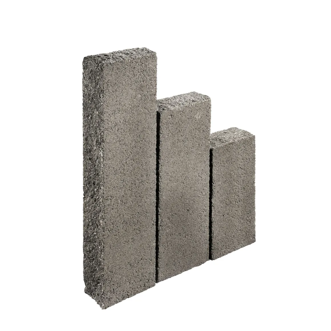 Palisade „Natura Trend“ 25x12,5x75cm basalt-schwarz