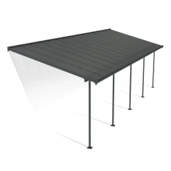 Palram Canopia Capri Alu Terrassenüberdachung Polycarbonat 3x9,2 m grau