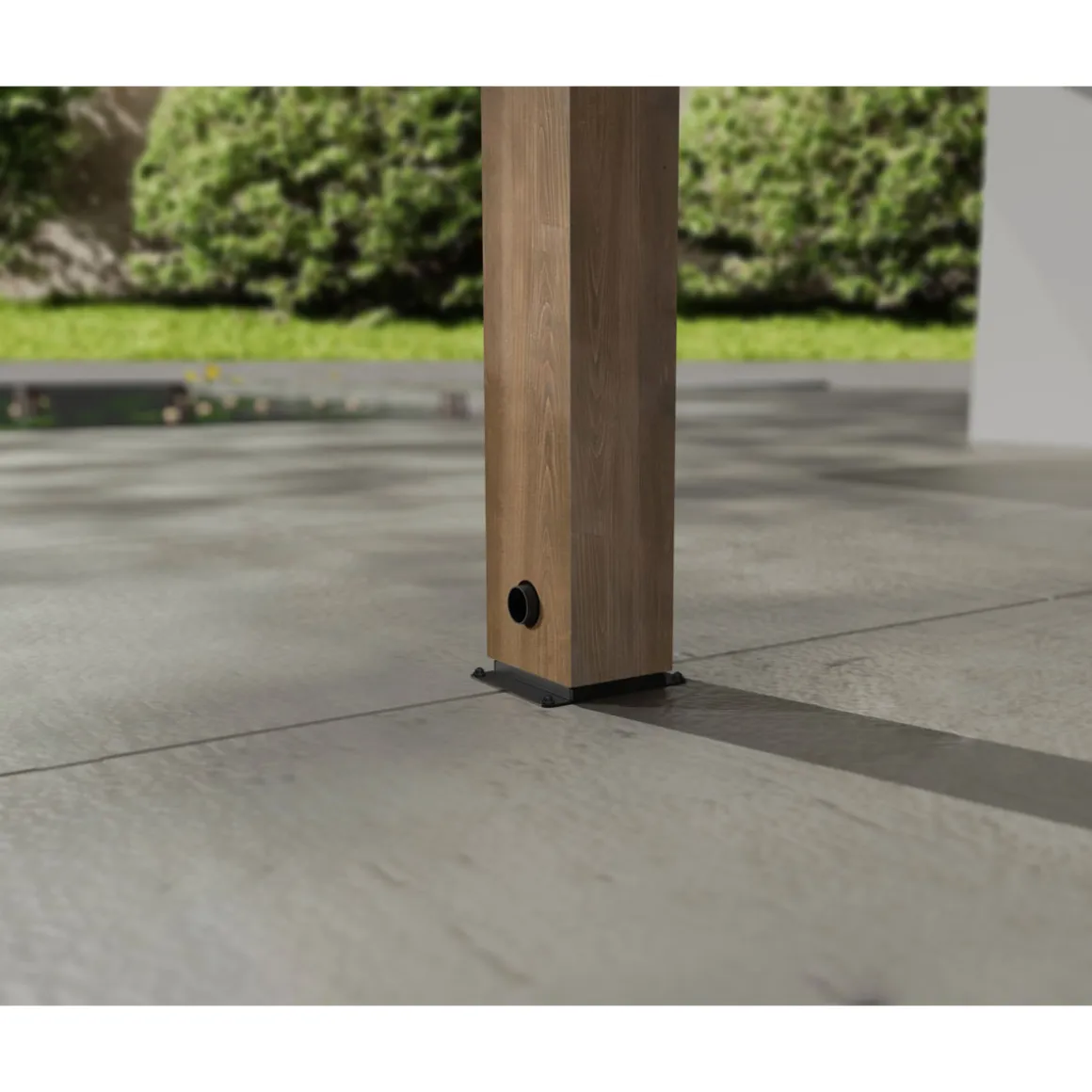 Palram Canopia Helsinki 3x3,4 Terrassenüberdachung aus Zedernholz / Sonnenschutzpaneele