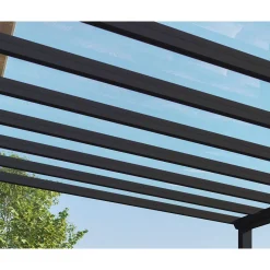 Palram Canopia Stockholm Premium Alu Terassenüberdachung Polycarbonat 3,4x6,6 m klar