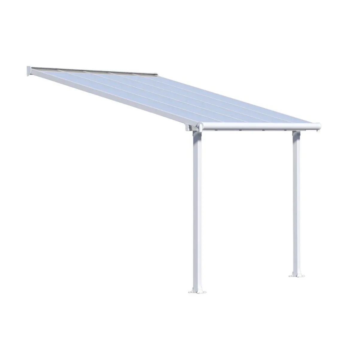 Palram Terrassenüberdachung Olympia 300 x 300 cm weiß