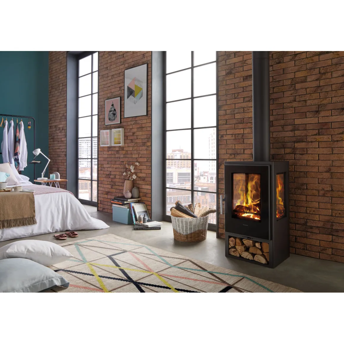 Panadero Kaminofen ANDES TRIVISION Ecodesign
