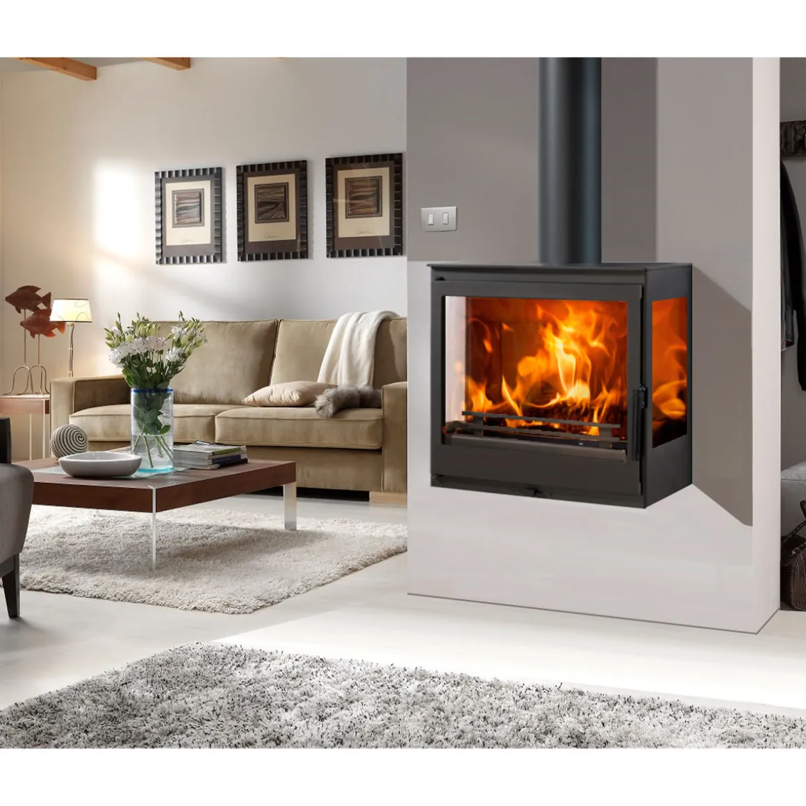 Panadero Kaminofen DIAMANT WALL Ecodesign