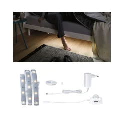 Paulmann Strip Set Night Comfort MaxLED 250 für Einzelbett 1 m 4 Watt silber