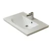 Pelipal Mineralmarmor-Waschtisch Trentino weiß 51 x 80 x 3,5 cm