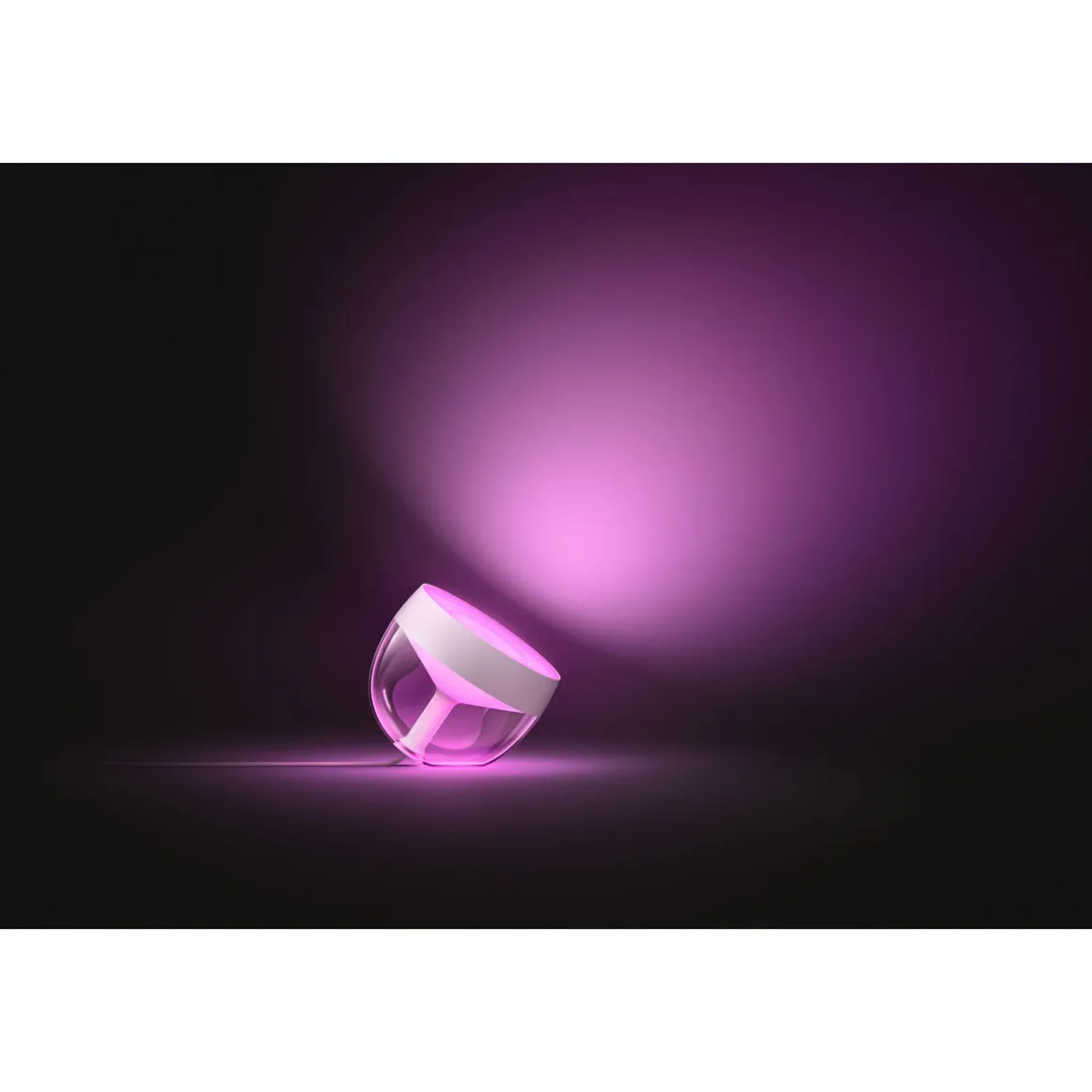 Philips Hue LED-Tischleuchte Iris transparent