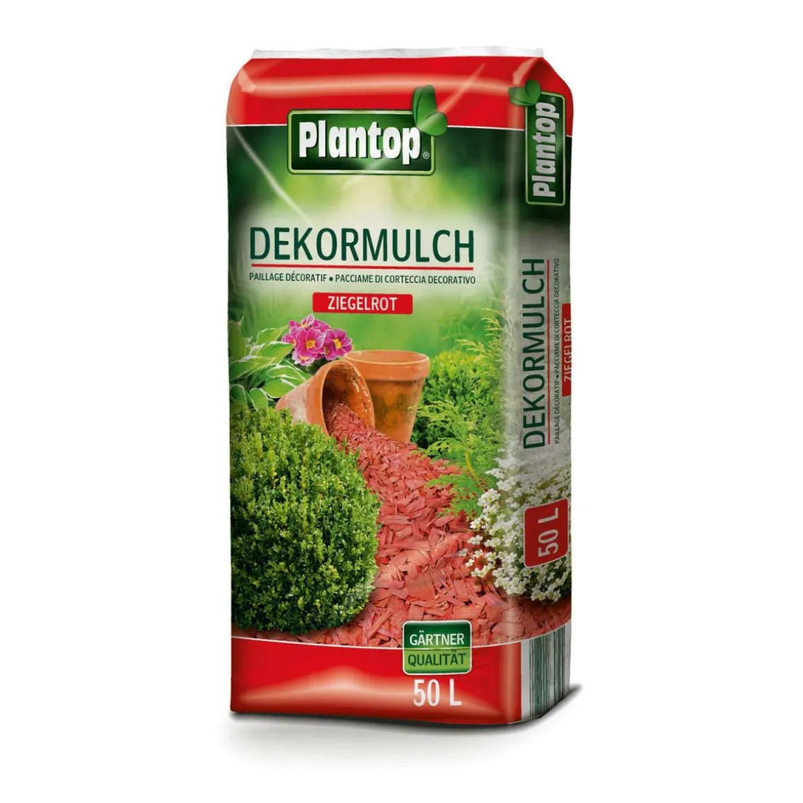 PLANTOP Dekormulch ziegelrot 50 l