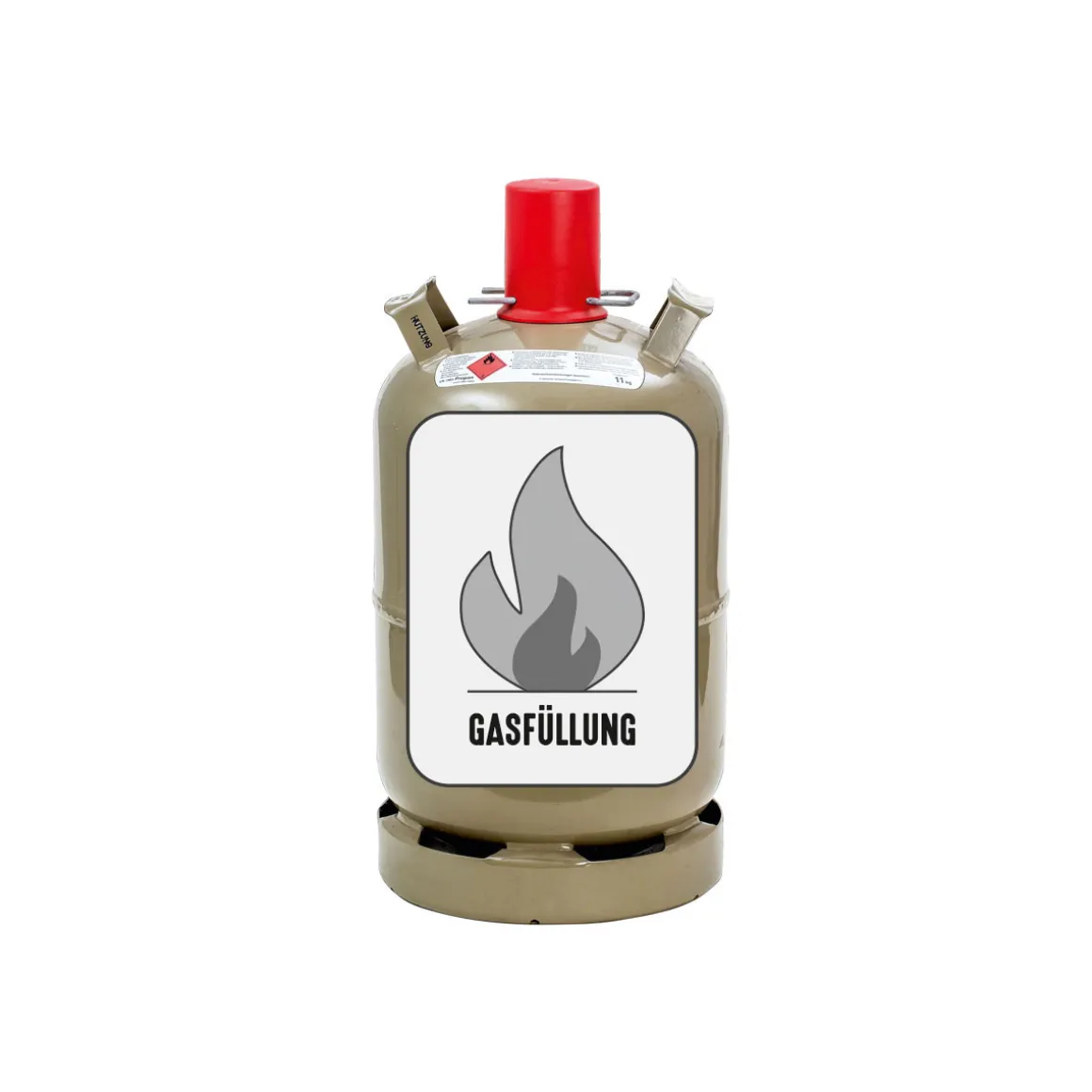 Propangas-Eigentumsflasche Stahl 5 kg Füllung zzgl Pfand