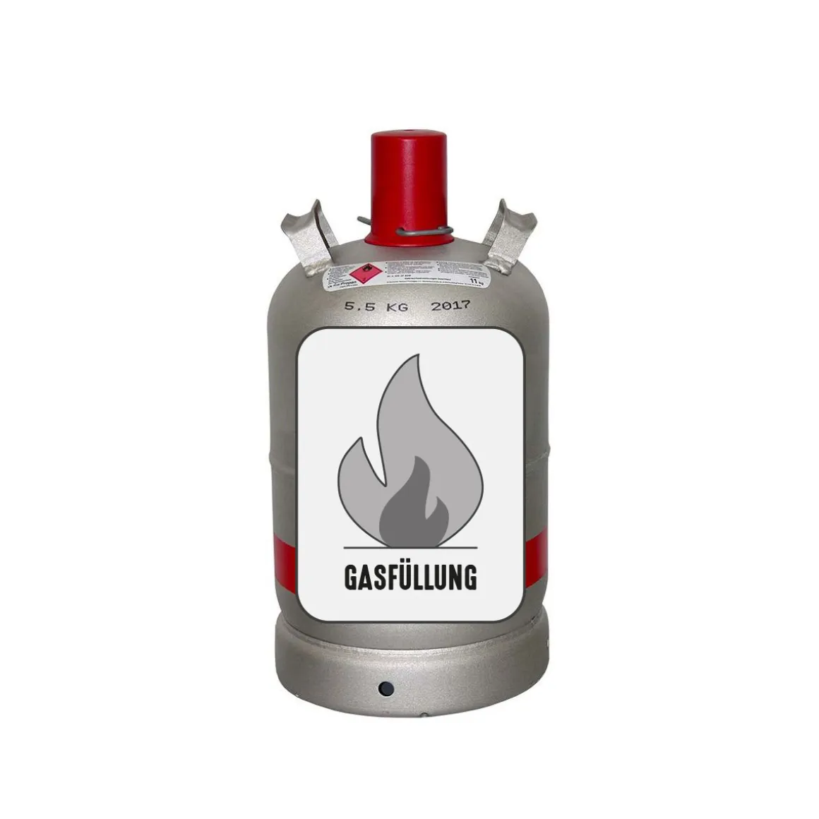 Propangas-Eigentumsflasche Alugas 11 kg Füllung zzgl Pfand