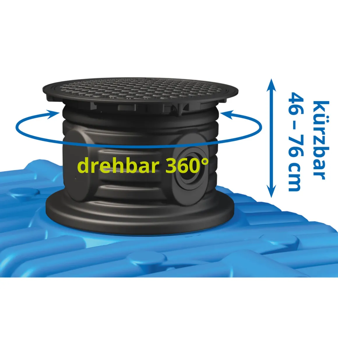 4rain Flachtank Flat XL-Paket 7000 Liter Haus-Premium