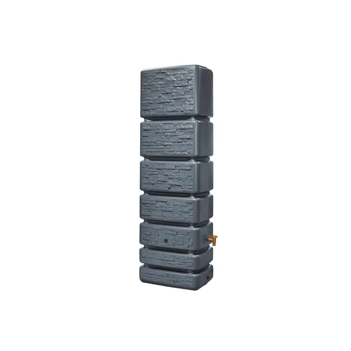 4rain SLIM STONE DECOR Wandtank 350 Liter graphite grey