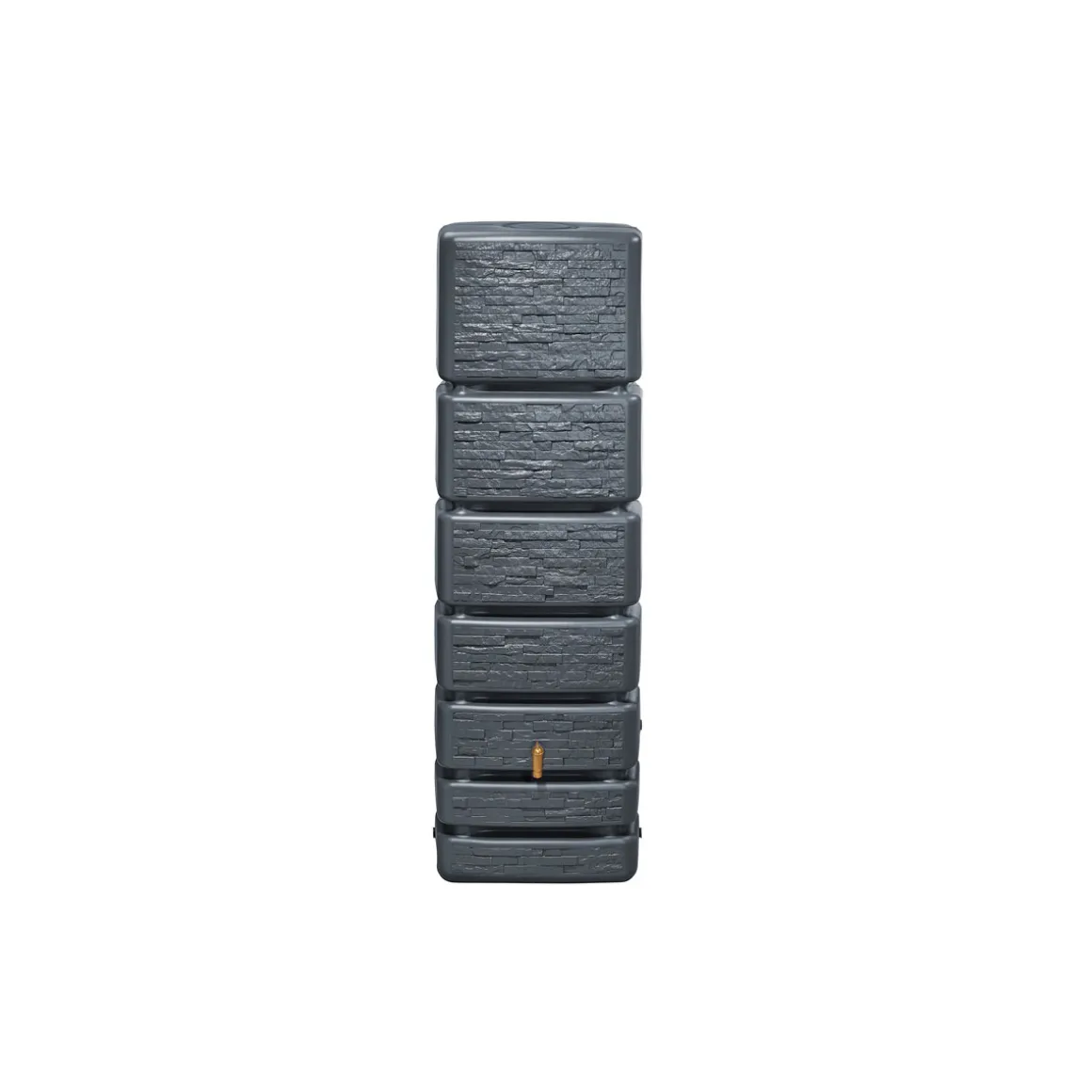 4rain SLIM STONE DECOR Wandtank 350 Liter graphite grey
