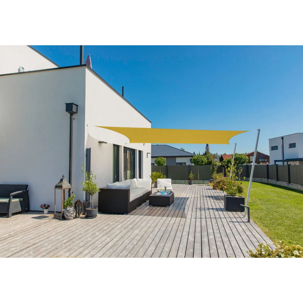 Rechteck-Segel Cannes 2 x 3 m gelb