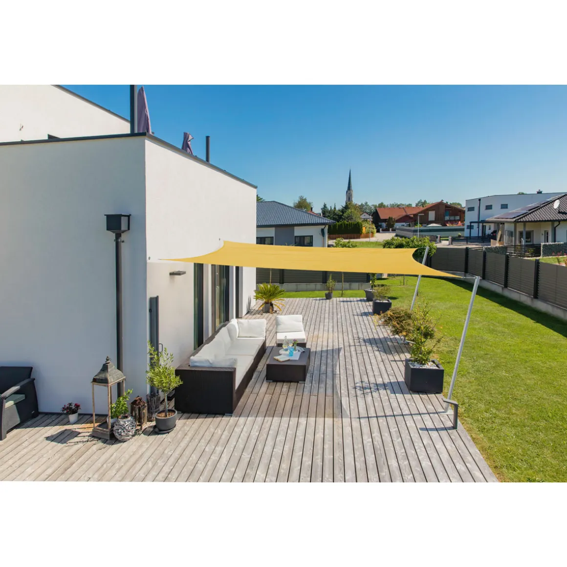 Rechteck-Segel Cannes 2 x 3 m gelb