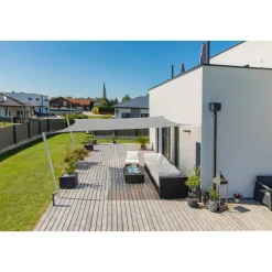 Rechteck-Segel Capri 4 x 5 m grau