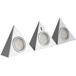 REV Ritter LED-Unterbauleuchte Trinagle Snsor 3 x 2,5W silber