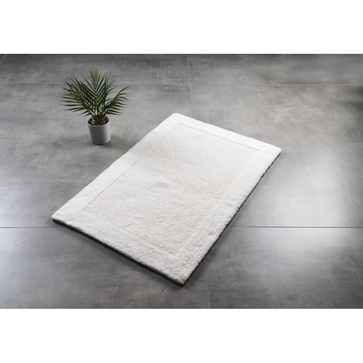 Ridder Badezimmerteppich Amelie ca 60 x 90 cm weiß