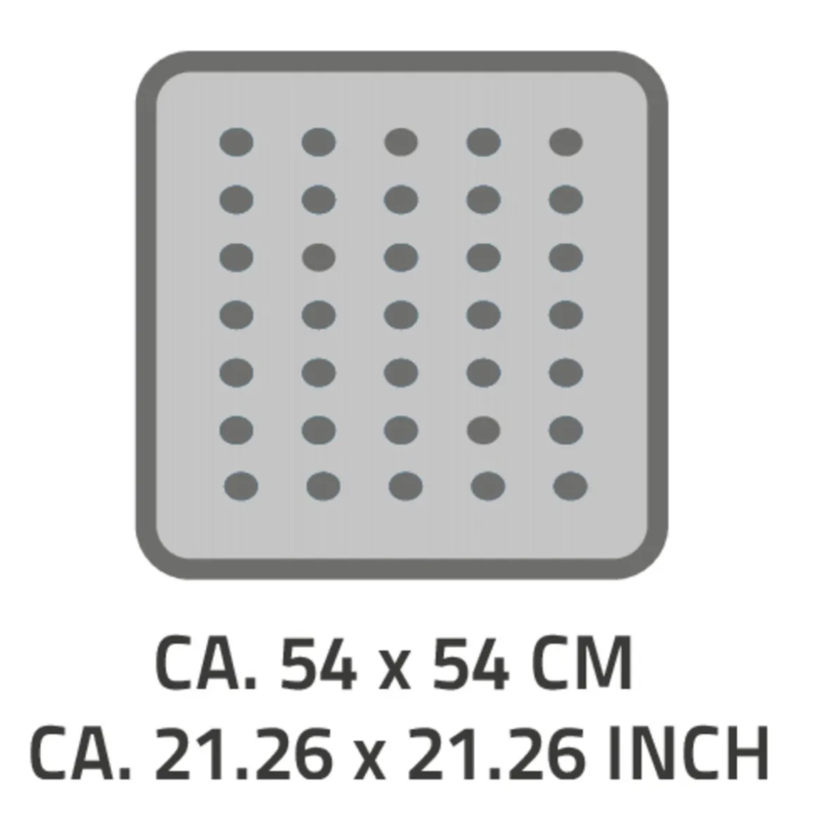 Ridder Duscheinlage 54 x 54 cm Lido schwarz
