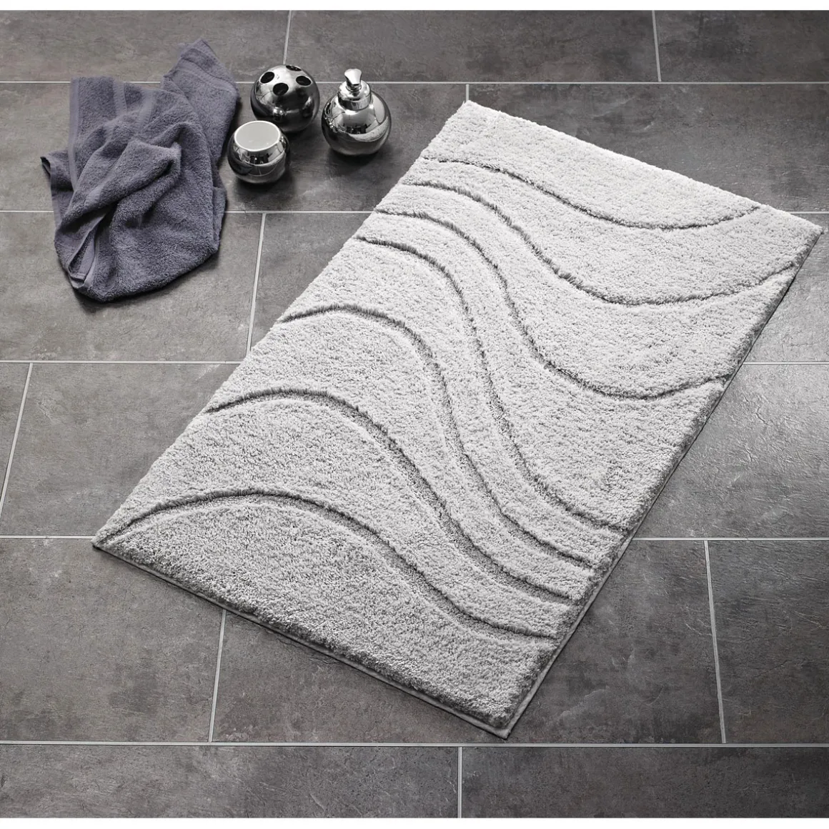 Ridder Teppich La Ola 60 x 90 cm weinrot Polyester