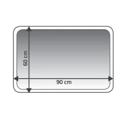 Ridder Teppich La Ola 60 x 90 cm weinrot Polyester