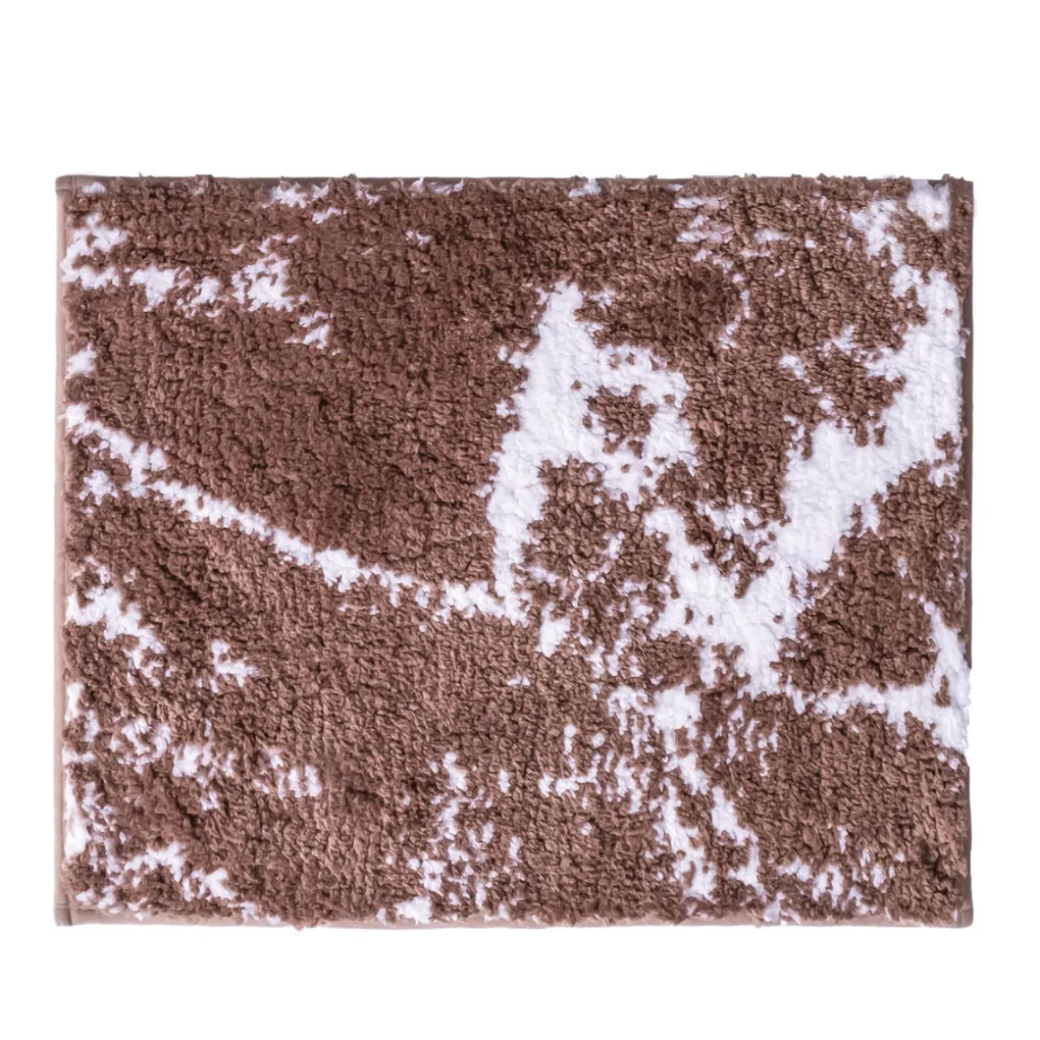 Ridder Teppich Marmor 55 x 50 cm beige-weiß Polyester-Microfaser