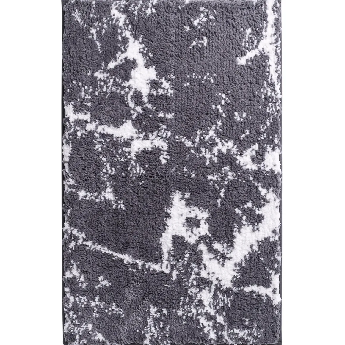 Ridder Teppich Marmor 60 x 90 cm grau-weiß Polyester-Microfaser