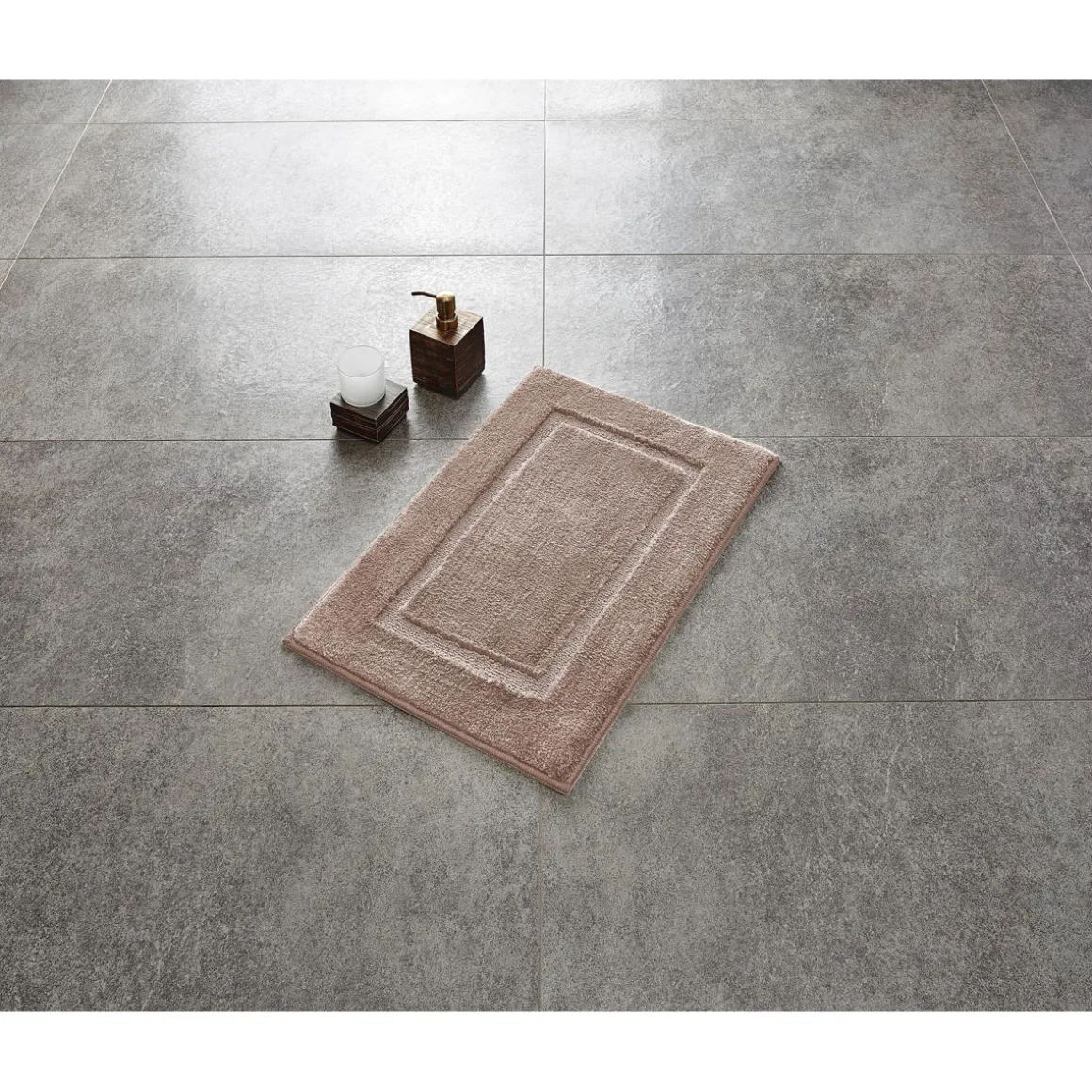 Ridder Teppich Stadion 55 x 85 cm hellbeige Polyester-Microfaser
