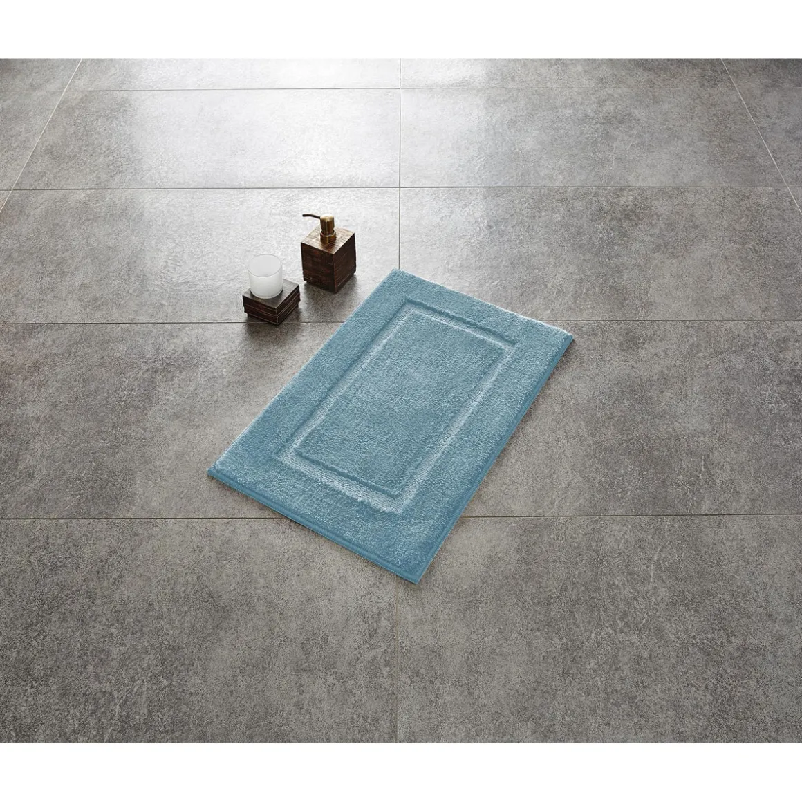 Ridder Teppich Stadion 55 x 85 cm hellblau Polyester-Microfaser