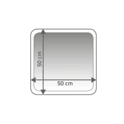 Ridder Vorleger Stadion 50 x 50 cm hellbeige Polyester-Microfaser