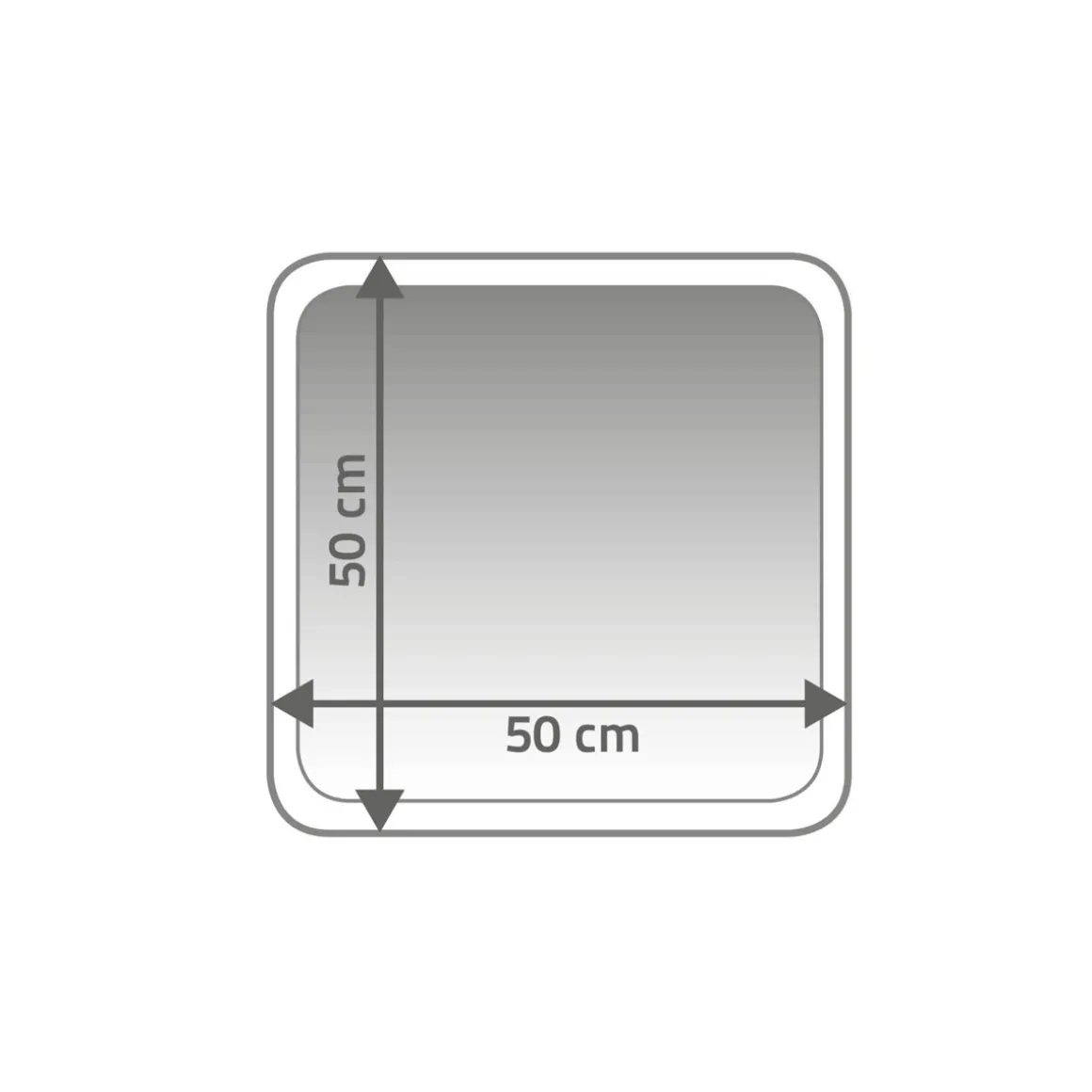Ridder Vorleger Stadion 50 x 50 cm hellgrün Polyester-Microfaser