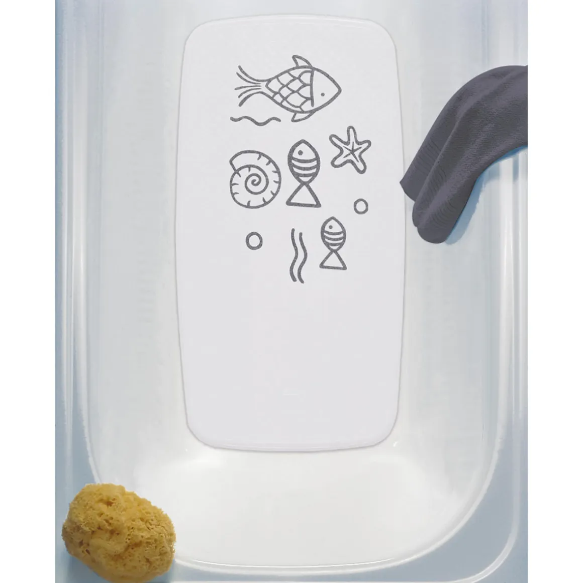 Ridder Wanneneinlage ca 38 x 72 cm Neptun grau