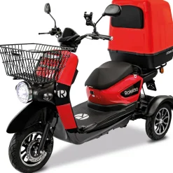 Rolektro E-Carrier „25 V.3“ Rot, mit Koffer