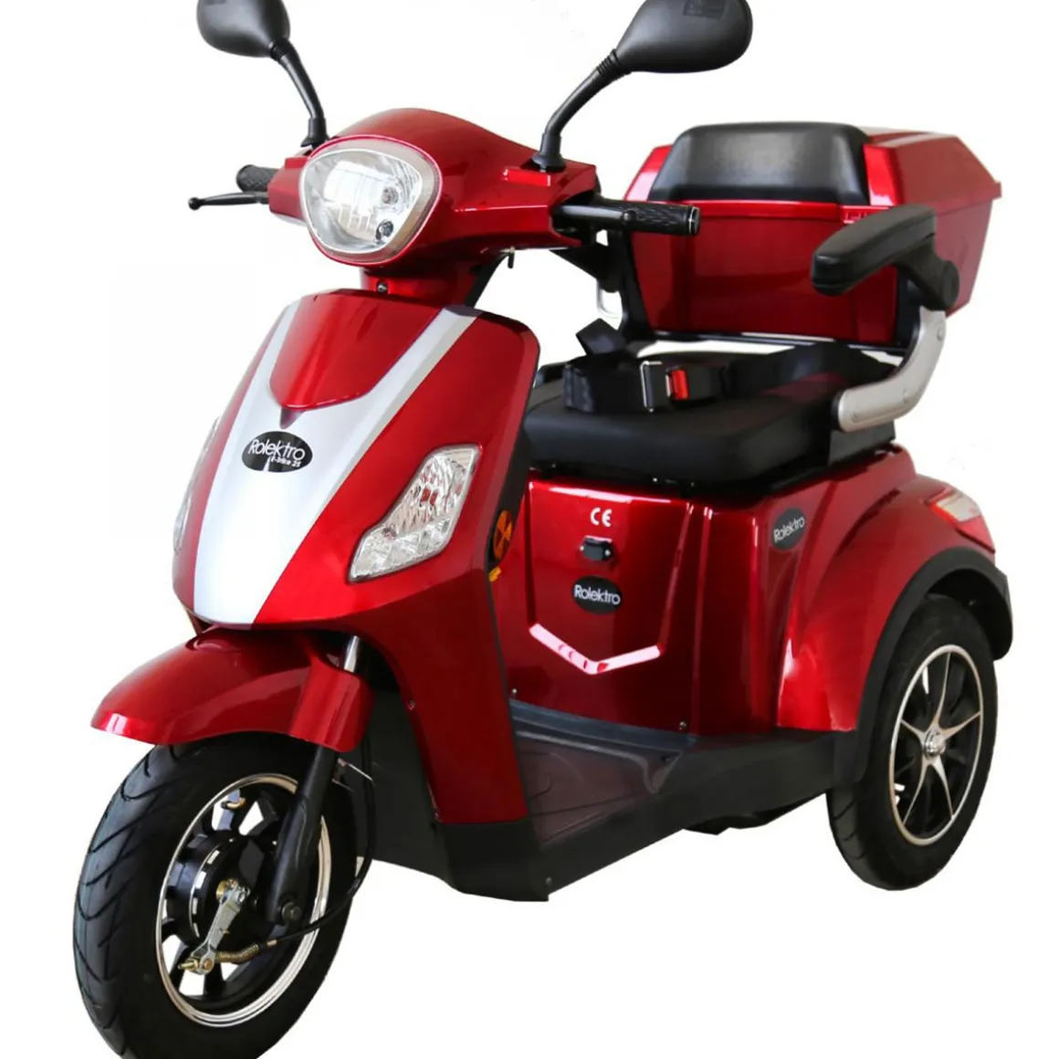 Rolektro E-Dreiradroller „25 V.2“, rot