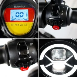 Rolektro E-Dreiradroller„25 V.3“ 1000 W, blau
