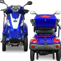 Rolektro E-Quad 25, Blau, 60V-20Ah Bleigel Akku, 1000 Watt