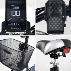 Rolektro E-Scooter „E-Joy 45“ Schwarz, 48 V-20 AH Akku, 1000 W