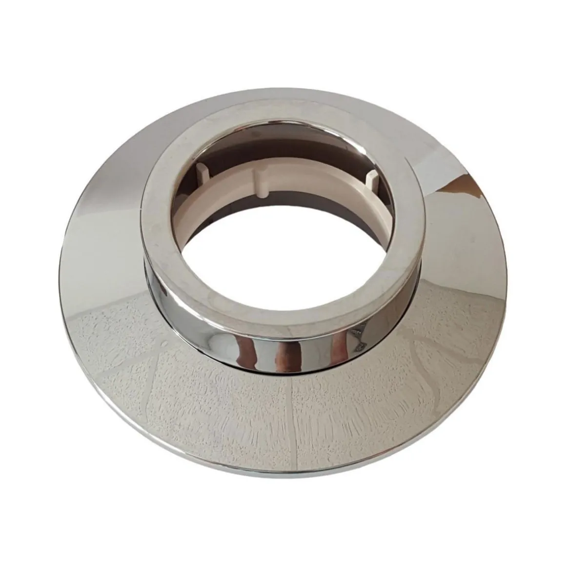 Rosette für Messkapseln 140 mm BL verchromt