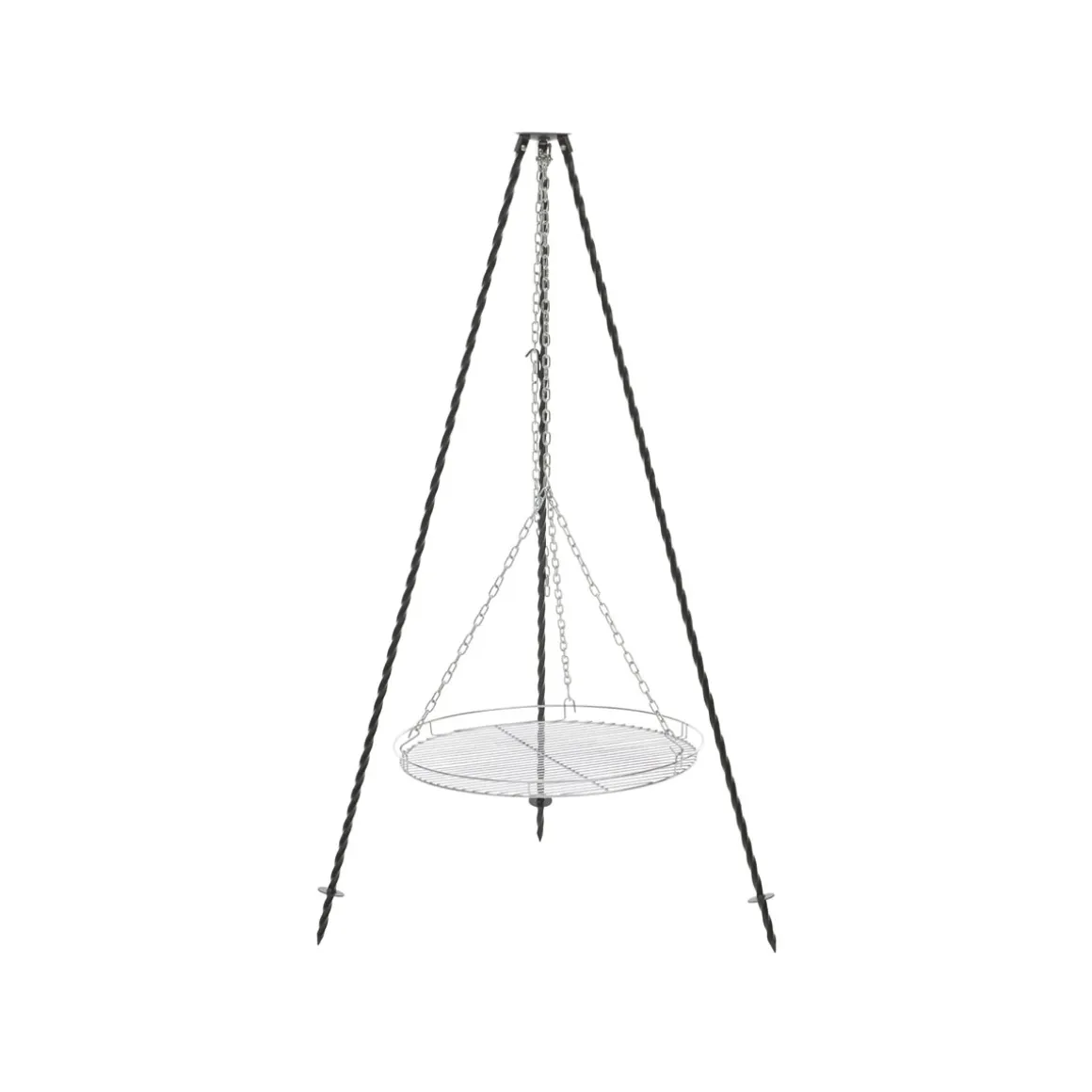 Rothmann Dreibein fuer Feuerschalen Dm.60cm massives Stahlgestell Grillfl. 58cm