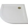 Rundduschwanne Flat Line Design, Radius 550, weiß, 900/900 mm