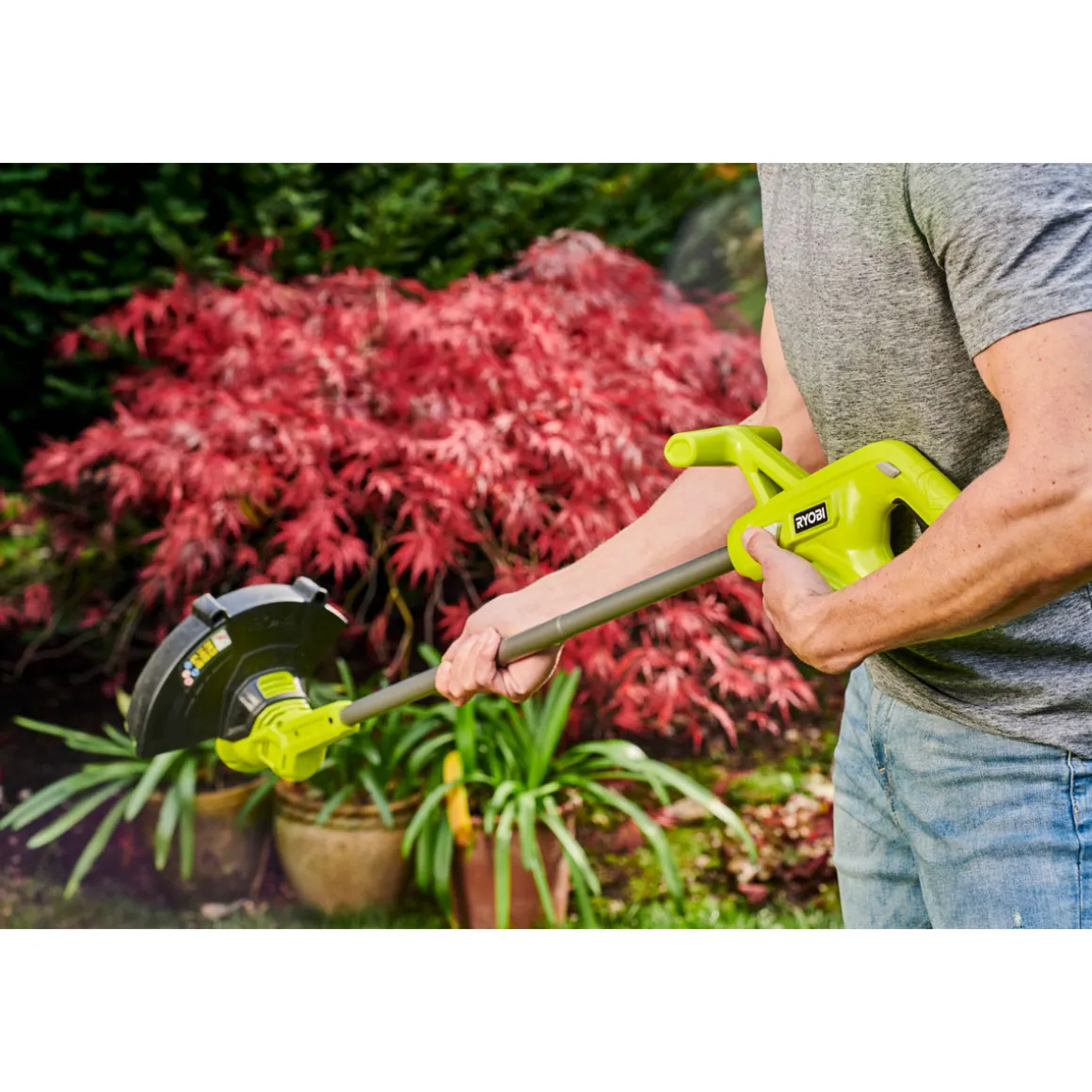 Ryobi Akku-Rasentrimmer RY18 LT23A-120 23 cm inkl Akku und Ladegerät