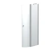Scanbad Drehtür mit Festteil 200 x 80-82 cm klar