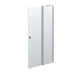 Scanbad Drehtür mit Festteil 200 x 97-99 cm Klarglas
